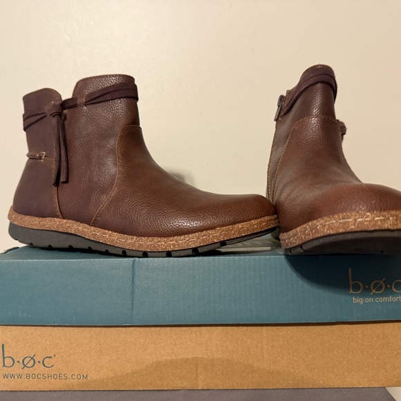 NIB  boc by Born Boots; Big on Comfort; Brown leather & man made; Sz 8 M - Picture 3 of 15